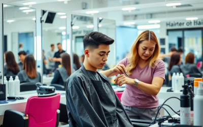 Arbeiten beim Friseur